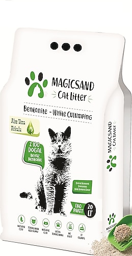 Magicsand Cat Litter Aloe Veralı İnce Taneli 20 lt Kedi Kumu