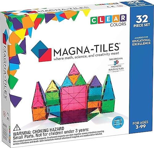 Magna-Tiles Clear Color 32 Parça