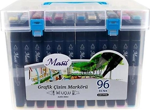 F.O.S.A. MIX CD6枚+おまけ2枚セット Masis ÇM-PP96 Çift Taraflı 96'lı Grafik Çizim Marker Seti