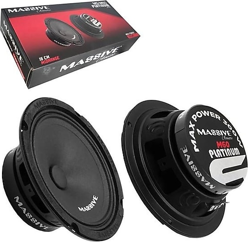 Massive MS-M60 600 W 16 cm Midrange Oto Hoparlör Fiyatları