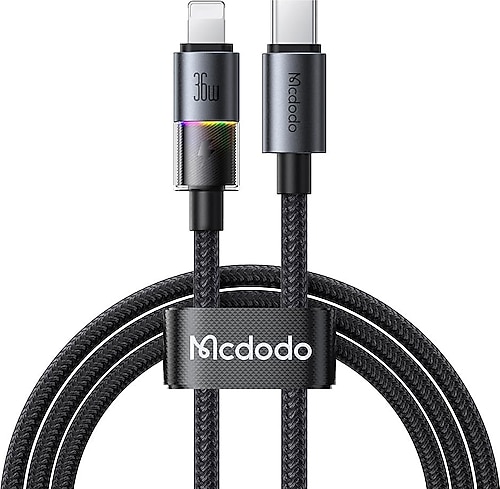 Mcdodo CA-8190 1.2 m Type-C to Lightning Hızlı Şarj Kablosu