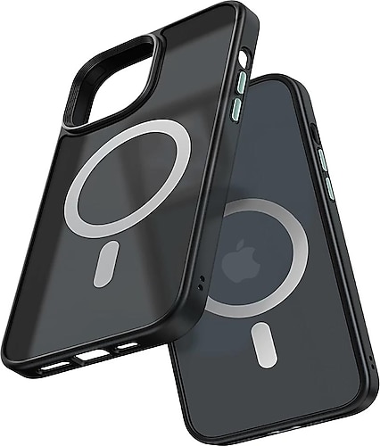 Mcdodo PC-2679 iPhone 13 Pro Max Siyah-Mat Magsafe Kılıf