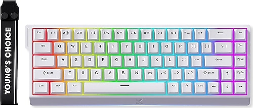 Mchose Ace 68 MC-ACE68-15 Beyaz RGB %65 TKL Ice Blue Magnetic