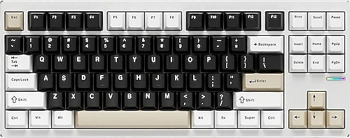 Mchose GX87S HW-GX87-2 Beyaz RGB %80 TKL Mist Blue Switch Kablolu