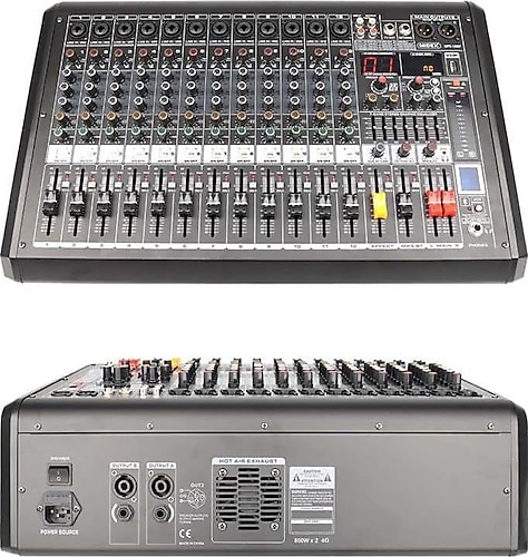 Midex MPX-1600P 12 Kanal Power Mikser Amfi Fiyatları, Özellikleri