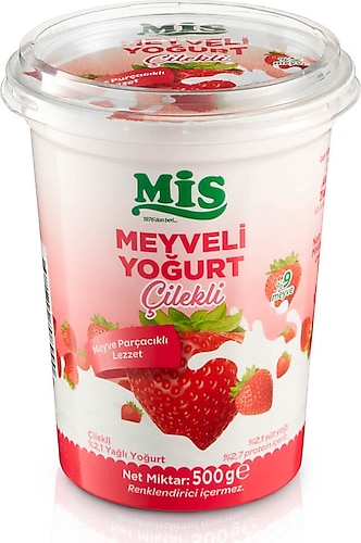 Mis Çilekli Meyveli Yoğurt 500 gr Fiyatları, Özellikleri ve