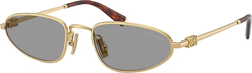 Miu Miu Logo A52S 5AK40O Gold-Grey Kadın Güneş Gözlüğü