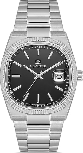 Momentus Crown Master CM262S-04SS Gümüş-Siyah Erkek Kol Saati