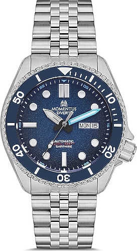Momentus MechaMaster TM352T-11SS Gümüş-Mavi Erkek Kol Saati