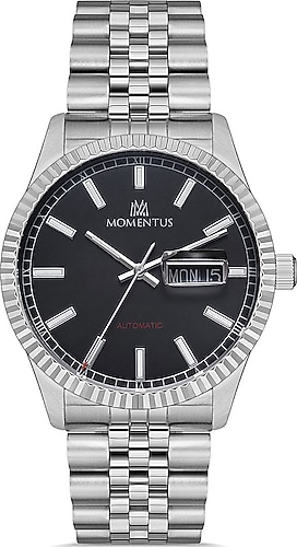 Momentus MechaMaster TM347S-04SS Gümüş-Siyah Erkek Kol Saati