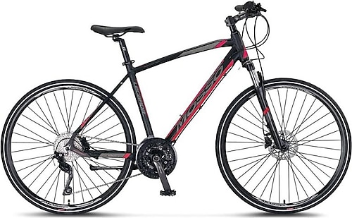 Mosso Legarda 2221 MSM H 28 Jant Erkek Şehir Bisikleti Siyah-Kırmızı