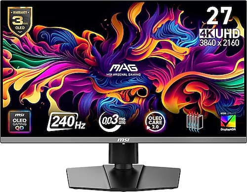 ディスプレイ・モニター本体 MSI MAG 272UP QD-OLED X24 4K 240Hz MSI MAG 272UP QD-OLED X24