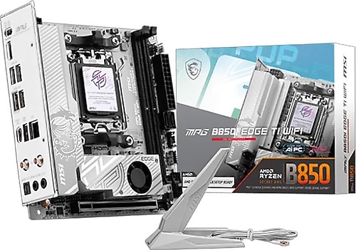 MSI MPG B850I EDGE TI WIFI AM5 ITX 美品 MSI MPG B850I Edge TI Wi-Fi AMD AM5 DDR5 Mini ITX Anakart