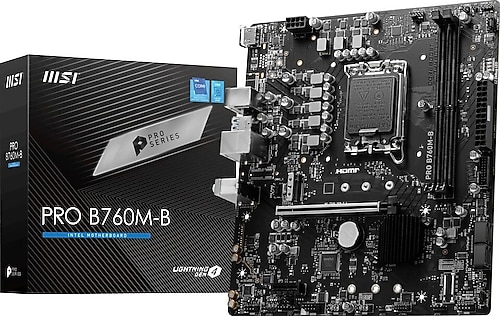 MSI Pro B760M-B Intel LGA1700 DDR4 Micro ATX Anakart Fiyatları