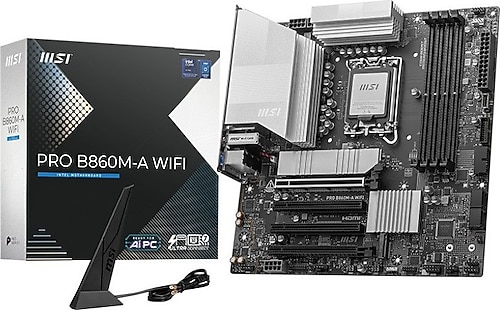 MSI Pro B860M-A Wi-Fi Intel LGA1851 DDR5 Micro ATX Anakart