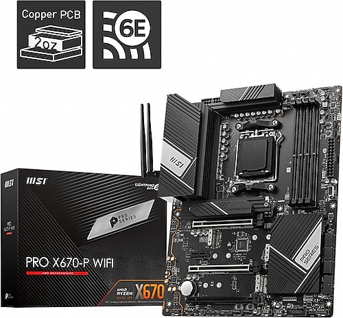 MSI PRO X670-P Wi-Fi AMD AM5 DDR5 ATX Anakart