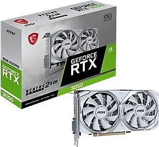 MSI RTX 3050 Ventus 2X XS White 8G OC GDDR6 128 Bit 8 GB Ekran