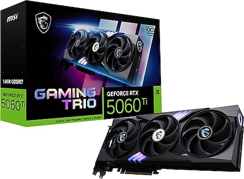 MSI RTX 5060 TI 16G Gaming Trio OC G506T-16GTC 128 Bit GDDR7 16 GB