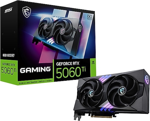 MSI RTX 5060 TI 8G Gaming OC G506T-8GC 128 Bit GDDR7 8 GB Ekran