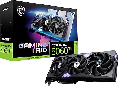 MSI RTX 5060 TI 8G Gaming Trio OC G506T-8GTC 128 Bit GDDR7 8 GB