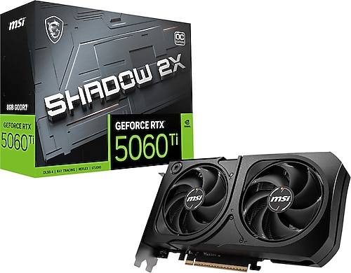 MSI RTX 5060 TI 8G Shadow 2X OC Plus G506T-8S2CP 128 Bit GDDR7 8