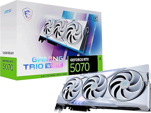 MSI RTX 5070 12G Gaming Trio OC White G5070-12GTCW 192 Bit GDDR7