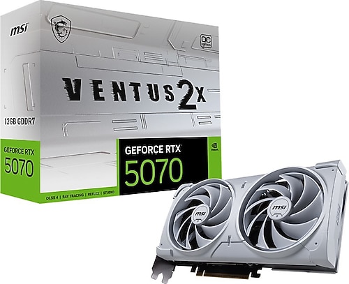 即購入厳禁 MSI RTX5070 12G VENTUS 2× OC MSI RTX 5070 12G Ventus 2X OC White G5070-12V2CW 192 Bit GDDR7 12