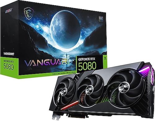 MSI RTX 5080 16G Vanguard SOC G5080-16VGS 256 Bit GDDR7 16 GB