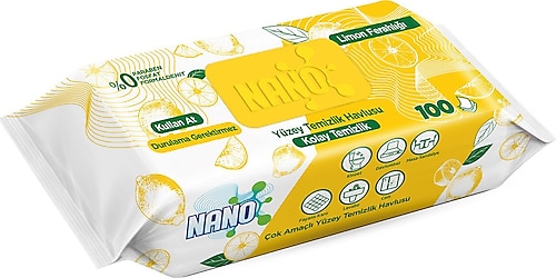 Nano Limon Kokulu Yüzey Temizlik Havlusu 100 Yaprak Fiyatları