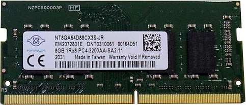 Nanya 8 GB 3200 MHz DDR4 CL22 NT8GA64D88CX3S-JR Ram Fiyatları