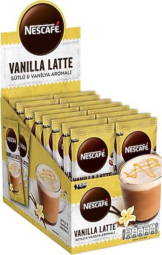 Nescafe Vanilla Latte 24x14.5 gr Fiyatları, Özellikleri ve