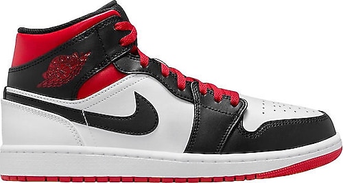 Nike Air Jordan 1 Mid Retro DQ8426-106 Beyaz-Siyah-Kırmızı Sneaker