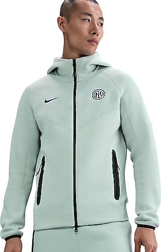 Nike Inter Milan Tech Windrunner HJ6428 Kapüşonlu Tam Fermuarlı