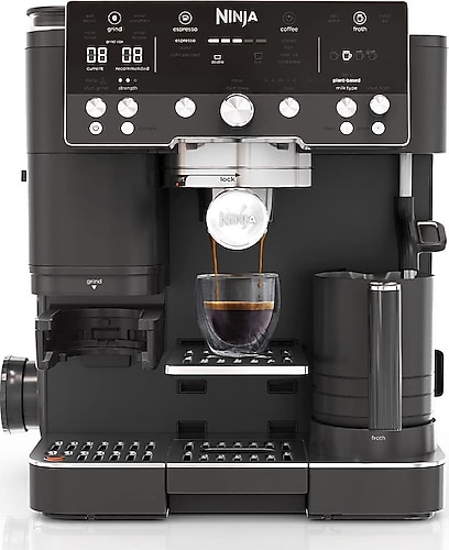 Ninja Luxe Cafe Premier Siyah Yarı Otomatik Espresso Makinesi