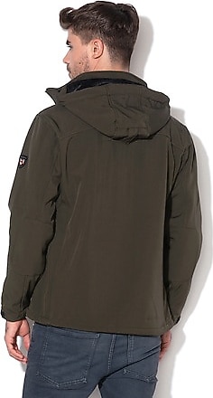 Giacca Softshell Geographical Norway Uomo - Impermeabile Con Cappuccio, Tattica Per Trekking E Outdoor
