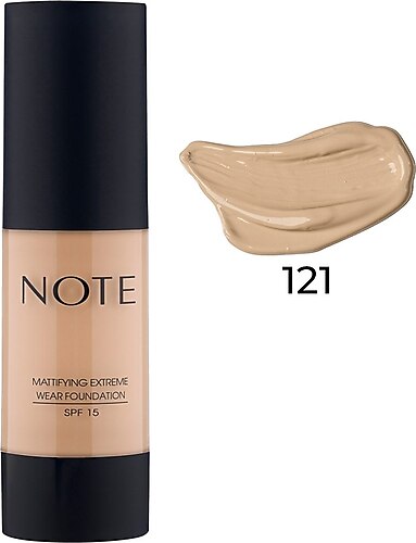 Note Mattifying Extreme Wear Fondöten Spf 15 121 Porcelain