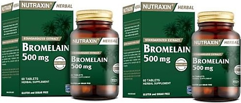 Nutraxin Bromelain 500 mg 60 Kapsül X2 Adet