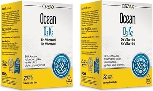 Ocean D3K2 20 ml Damla 2 Adet