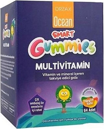 Ocean Smart Gummies Multivitamin 64 Adet Çiğnenebilir Tablet
