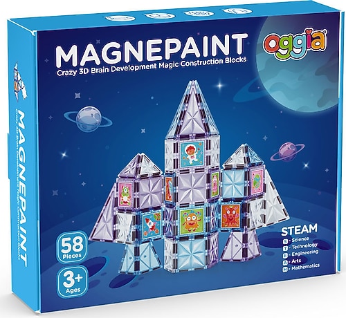Oggia Magnepaint Boyanabilen Manyetik Bloklar 58 Parça Fiyatları