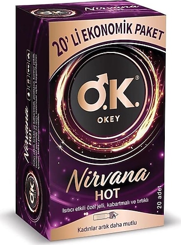 Okey Nirvana Hot 20'li Prezervatif