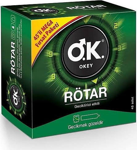 Okey Rötar 45'li Mega Fırsat Paketi Prezervatif