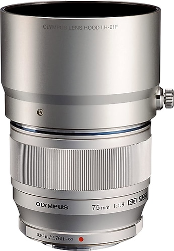 JJC LH-61F Black Metal Bayonet Lens Hood For Olympus M Zuiko Digital Ed 75mm F1 8 Replaces Olympus Lh 61f Lens Hood