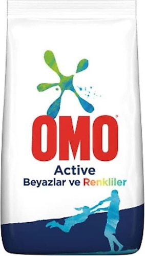 Omo Active 10 kg 66 Yıkama Beyazlar ve Renkliler Toz Çamaşır Deterjanı