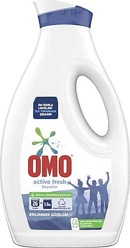 Omo Active Fresh 1.69 lt 26 Yıkama Beyazlar için Sıvı Deterjan