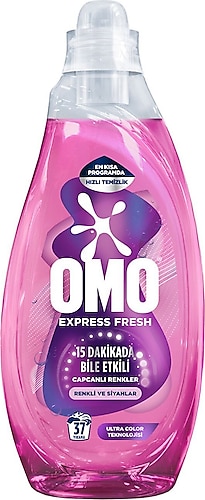 OMO EXPRESS FRESH RENKLİ VE SİYAHLAR İÇİN SIVI DETERJAN 1480ML