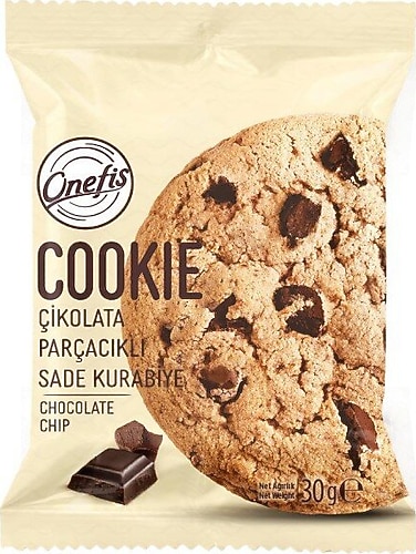 Onefis Tekli Sade Çikolata Parçalı Cookie 30 gr Fiyatları