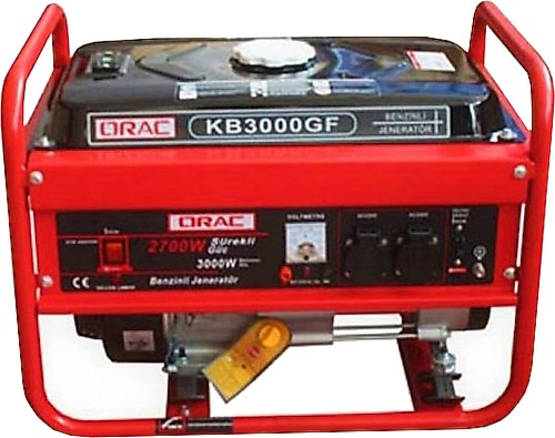 Orac 3000GF 3.8 kVA İpli Benzinli Jeneratör Fiyatları, Özellikleri