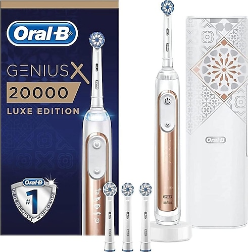 Oral-B Genius X 20000 Luxe Edition Rose Gold Şarjlı Diş Fırçası