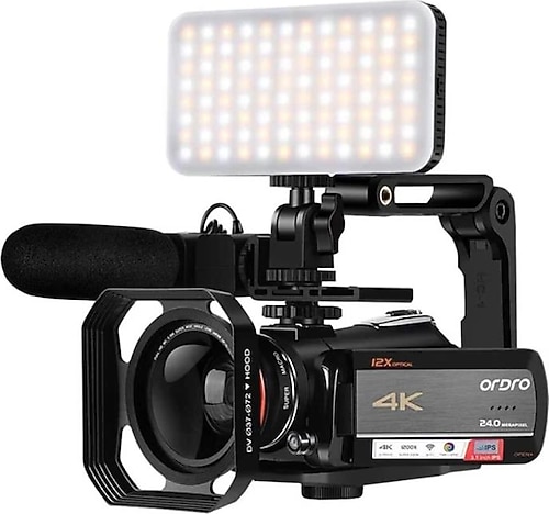 Ordro AC5 4Kビデオカメラ光学ウルトラHD WiFiビデオカメラ アルダー AC5 光学ズーム 4K デジタル ビデオ カメラ - 欧达数码